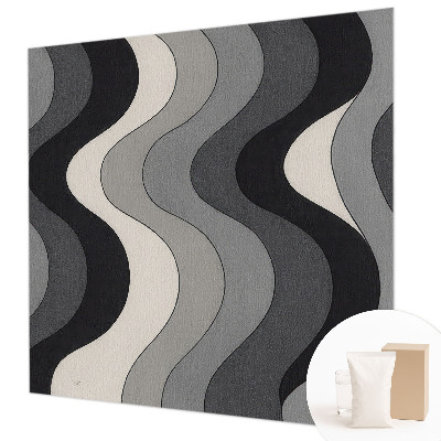 Fototapeta fizelinowa z nadrukiem Szare fale