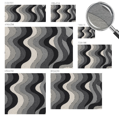 Fototapeta fizelinowa z nadrukiem Szare fale