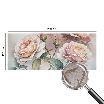 Fototapeta na ścianę z motywem róż w pastelowych kolorach