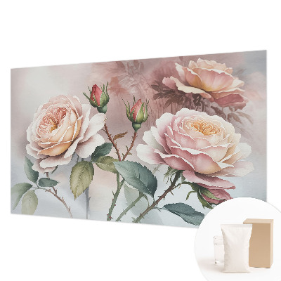 Fototapeta na ścianę z motywem róż w pastelowych kolorach