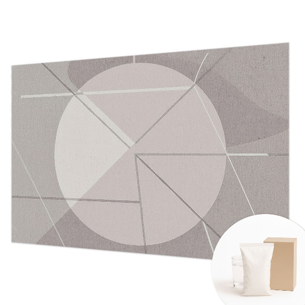 Fototapeta fizelinowa do sypialni z motywem abstrakcyjnej geometrii