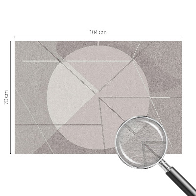 Fototapeta fizelinowa do sypialni z motywem abstrakcyjnej geometrii