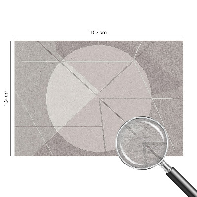 Fototapeta fizelinowa do sypialni z motywem abstrakcyjnej geometrii