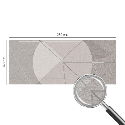 Fototapeta fizelinowa do sypialni z motywem abstrakcyjnej geometrii