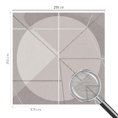 Fototapeta fizelinowa do sypialni z motywem abstrakcyjnej geometrii