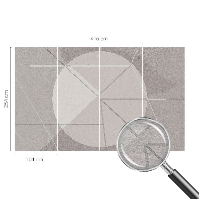 Fototapeta fizelinowa do sypialni z motywem abstrakcyjnej geometrii
