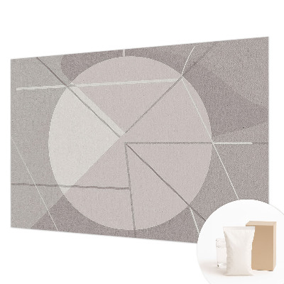Fototapeta fizelinowa do sypialni z motywem abstrakcyjnej geometrii