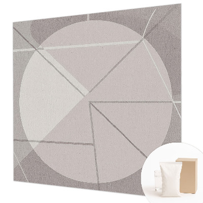 Fototapeta fizelinowa do sypialni z motywem abstrakcyjnej geometrii