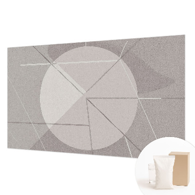Fototapeta fizelinowa do sypialni z motywem abstrakcyjnej geometrii