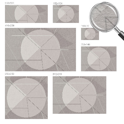 Fototapeta fizelinowa do sypialni z motywem abstrakcyjnej geometrii