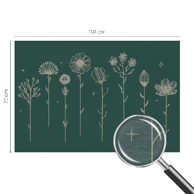 Tapeta fotograficzna Subtelne kwiaty