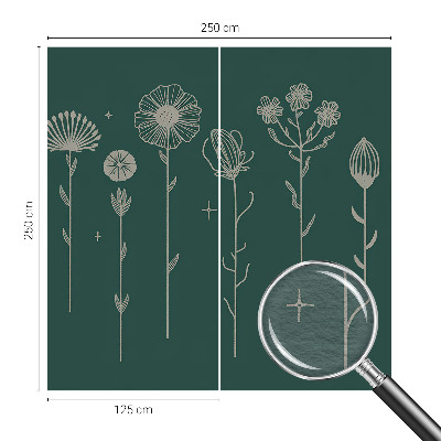 Tapeta fotograficzna Subtelne kwiaty