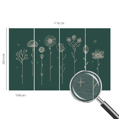 Tapeta fotograficzna Subtelne kwiaty