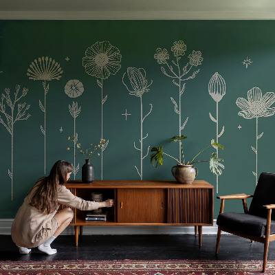 Tapeta fotograficzna Subtelne kwiaty