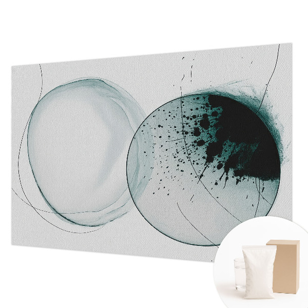 Tapeta fotograficzna Zielone okręgi