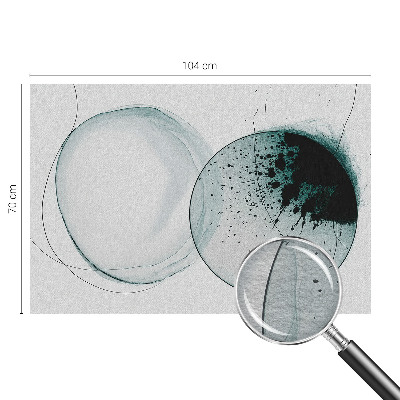 Tapeta fotograficzna Zielone okręgi