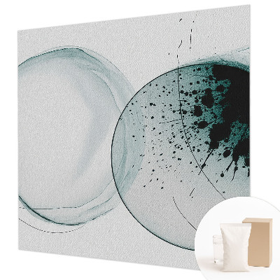 Tapeta fotograficzna Zielone okręgi