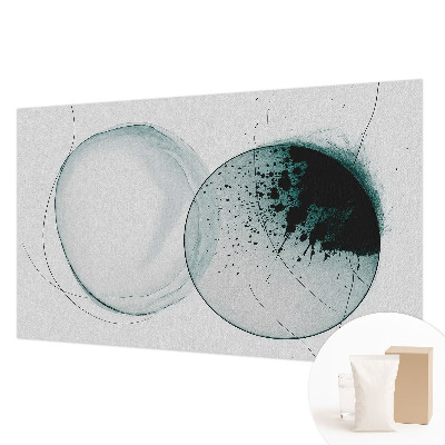 Tapeta fotograficzna z motywem zielonych okręgów