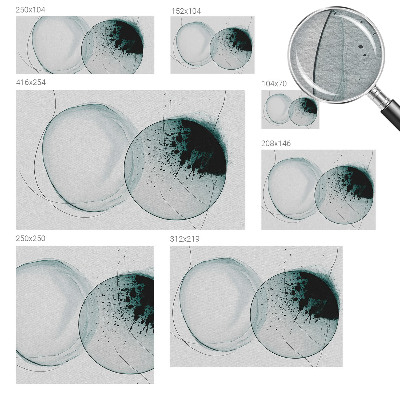 Tapeta fotograficzna Zielone okręgi