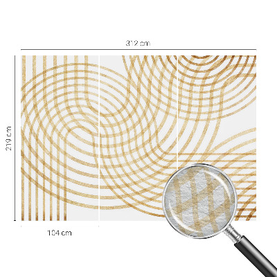 Nowoczesna fototapeta do salonu z geometrycznym splotem