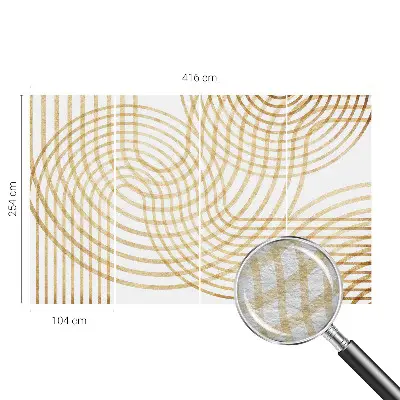 Nowoczesna fototapeta do salonu z geometrycznym splotem