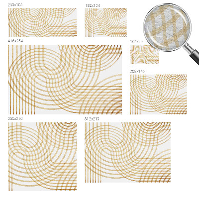 Nowoczesna fototapeta do salonu z geometrycznym splotem
