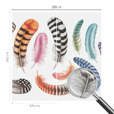 Dekoracyjna fototapeta na ścianę Pastelowe pióra