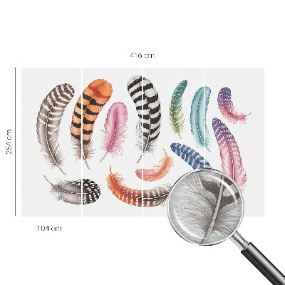 Dekoracyjna fototapeta na ścianę Pastelowe pióra