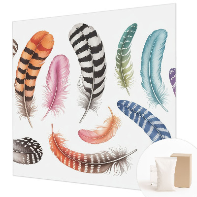 Dekoracyjna fototapeta na ścianę Pastelowe pióra