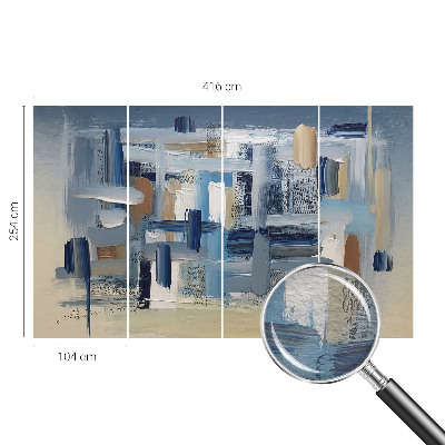 Fototapeta fizelinowa z nadrukiem Pędzle abstrakcja