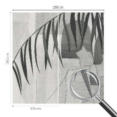 Fototapeta fizelinowa do sypialni Abstrakcyjna palma