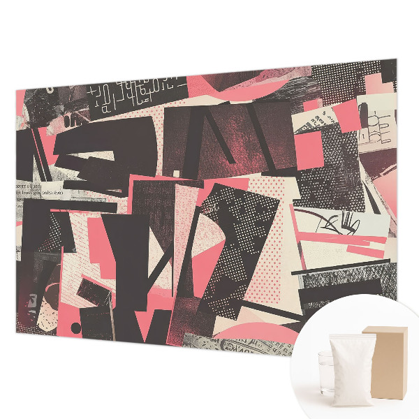 Fototapeta na ścianę z geometrycznym kolażem