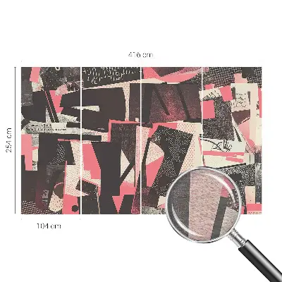 Fototapeta na ścianę z geometrycznym kolażem