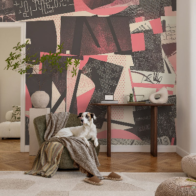 Fototapeta na ścianę z geometrycznym kolażem