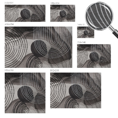 Nowoczesna fototapeta do salonu z motywem „Harmonia form”