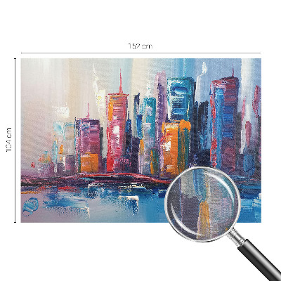 Tapeta fotograficzna fizelinowa z motywem kolorowego miasta
