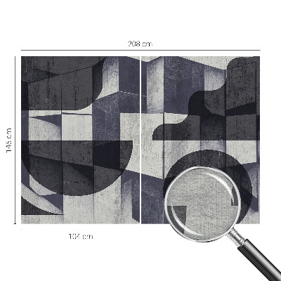 Dekoracyjna fototapeta na ścianę z geometrycznym, symetrycznym wzorem