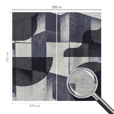 Dekoracyjna fototapeta na ścianę z geometrycznym, symetrycznym wzorem