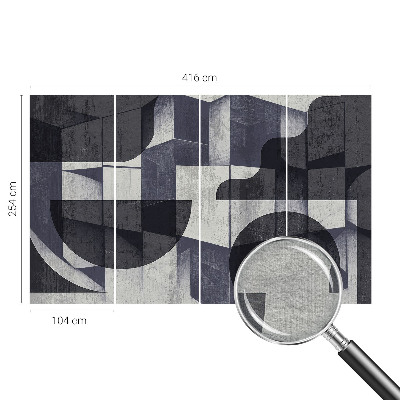 Dekoracyjna fototapeta na ścianę z geometrycznym, symetrycznym wzorem