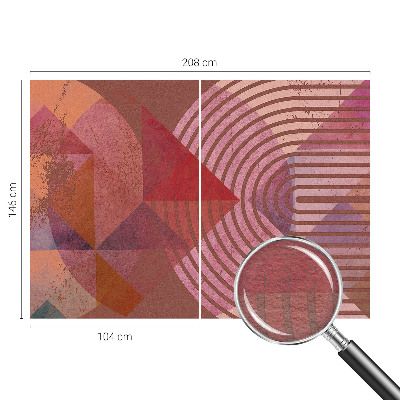 Fototapeta fizelinowa do sypialni Abstrakcyjne formy