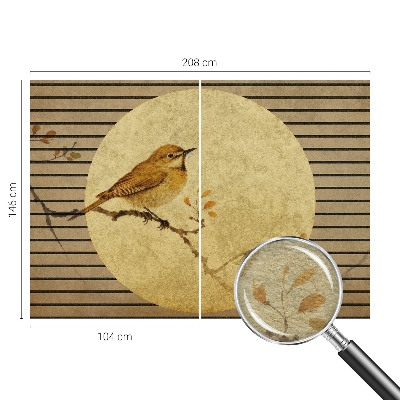 Fototapeta fizelinowa z nadrukiem Ptak harmonia