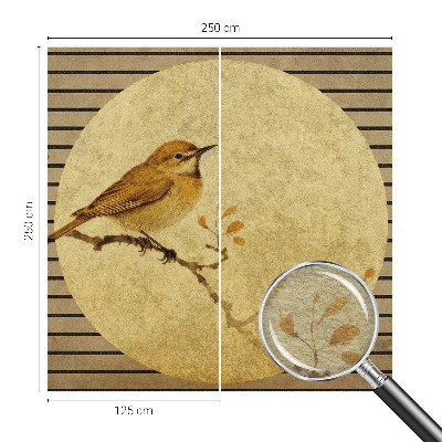 Fototapeta fizelinowa z nadrukiem Ptak harmonia