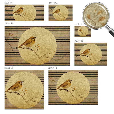 Fototapeta fizelinowa z nadrukiem Ptak harmonia