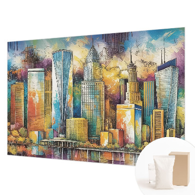 Nowoczesna fototapeta do salonu Nowoczesna fototapeta do salonu Miejska panorama