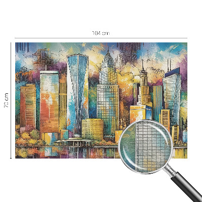 Nowoczesna fototapeta do salonu Miejska panorama