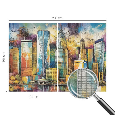 Nowoczesna fototapeta do salonu Miejska panorama