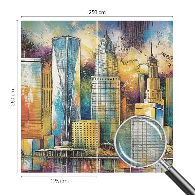 Nowoczesna fototapeta do salonu Miejska panorama