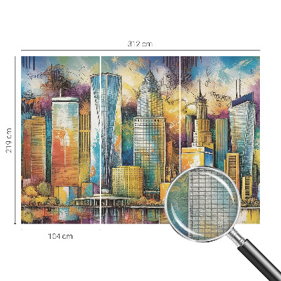 Nowoczesna fototapeta do salonu Miejska panorama