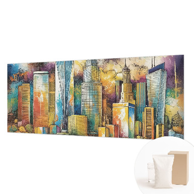 Nowoczesna fototapeta do salonu Miejska panorama