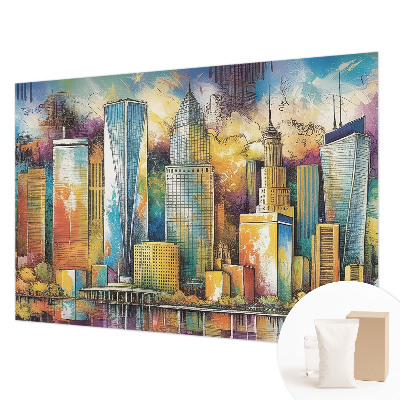 Nowoczesna fototapeta do salonu Miejska panorama